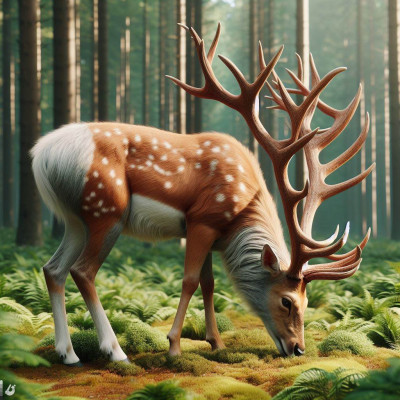 deer hybrid ai image