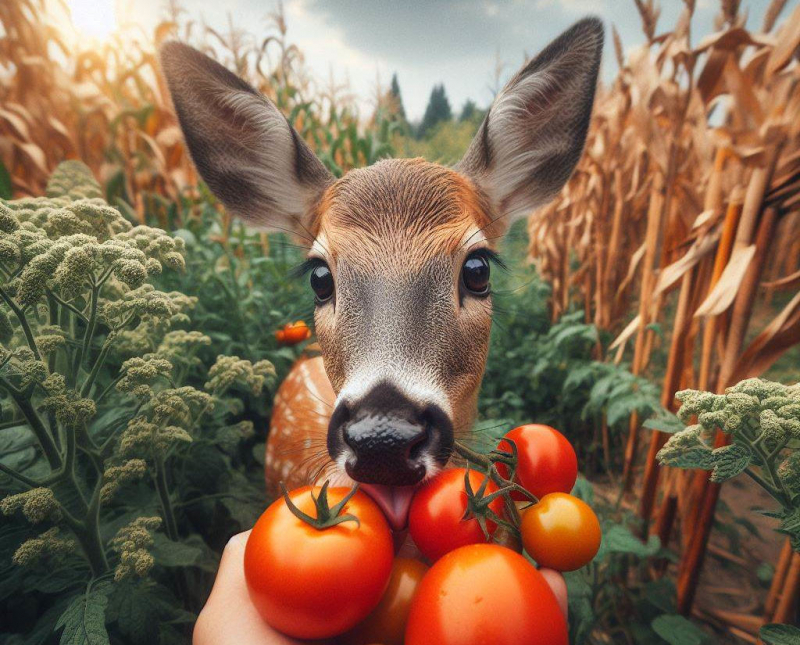 Do Deer Eat Tomatoes? Insights from Deer Farmers